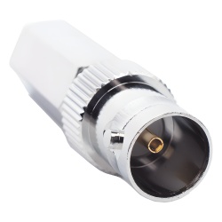 RF INDUSTRIES LTD RFB-1722 Conector BNC Hembra en 75 Ohm Tipo Roscable para cable Coaxial RG-59/U Niquel/ Plata/ Delrin.