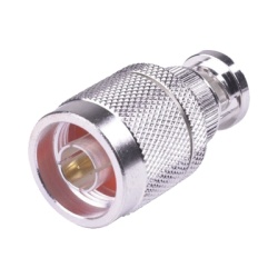 RF INDUSTRIES LTD RFN-1040-1 Adaptador en Linea de Conector N Macho a BNC Macho Plata/ Oro/ Teflon.