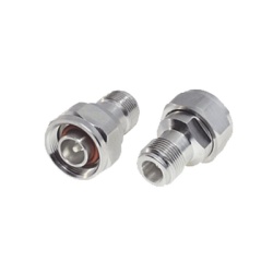 RF INDUSTRIES LTD RFN-1046-4 Adaptador en Linea de N Hembra a (Mini) DIN 4.1-9.5 Macho PIM -155 dBc Bronce Blanco/ Plata/ Teflon.