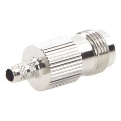 RF INDUSTRIES LTD RFT-1216-1 Conector TNC Hembra de Anillo Plegable para Cables RG-58/U RG-142/U Niquel /Oro /Delrin.