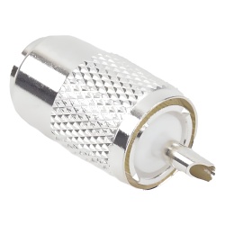 RF INDUSTRIES LTD RFU-501 Conector UHF Macho (PL-259) para Cables RG-8/U RG-8U-SYS 8237 8267 8268 9913 CTN-400 7810 8214 7810A RFLASH-1113 LMR-400 Plata )/ Plata/ Teflon.
