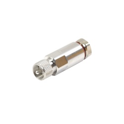 RF INDUSTRIES LTD RFU-502-H1 Conector UHF Macho (PL-259) para Cable HELIAX de 1/2" LDF4-50A LP-450A Tipo Rosca Bronce Blanco/ Plata/ Teflon.