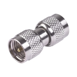 RF INDUSTRIES LTD RFU-624 Adaptador Barril de Conectores Mini-UHF Machos Niquel/ Oro/ Teflon.