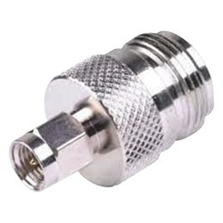 RF INDUSTRIES LTD RSA-3452 Adaptador en Linea de Conector SMA Macho a N Hembra Niquel/ Oro/ Teflon.