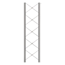 ROHN TBX-8ST Tramo de Torre Recto para Seccion 8 en Torre BX-64 para Aumentar la Altura a 21.95 metros.