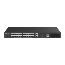 RUIJIE RG-ES228GS-P Switch Smart PoE con 24 puertos Gigabit PoE 802.3af/at + 2 SFP para fibra 1Gb gestion gratuita desde la nube 370w