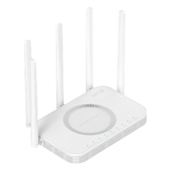 RUIJIE RG-PON3000GX Router ONU GPON/EPON Wi-Fi 6 / 3000 Mbps (2.4 GHz + 5 GHz) / Puerto PON SC/UPC / 4 Puertos Gigabit LAN/WAN / Puerto USB 2.0 / 5 Antenas Externas / Mesh / 192 Clientes