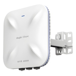 RUIJIE RG-RAP6260(H) Punto de Acceso Mesh Wi-Fi 6 Industrial para Exterior Omnidireccional 5.95Gbps MU-MIMO 4x4 360° Filtros Anti Interferencia y Auto Optimizacion con IA puerto eth 2.5G y SFP