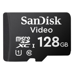 SANDISK SDSDQA5A4128GBP Tarjeta MicroSDXC / 128 GB / Clase 10 / Lectura 80 MB/s / 64 TBW / -25°C a 85°C