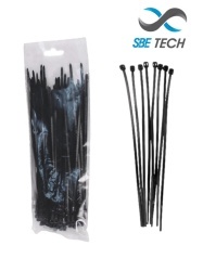 SAXXON TCE3350121 SBE TECH CN36X200BK - Cincho sujetacable 3.6x200 mm color negro bolsa con 100 piezas nylon