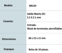 SAXXON TVN081015 SAXXON PSUBR13H - Bolsa de 10 Conectores Hembra para Fuentes de Alimentacion/ Terminales Tipo Tornillo Positivo y Negativo/ Resistente a la Oxidacion/