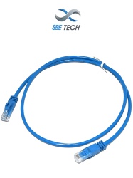 SBE TECH SBT2840009 SBE TECH SBE-PCC6U2.0M-BL - Patch cord Cat 6 color azul de 2 metros con bota inyectada y moldeada