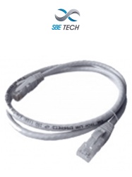 SBE TECH SBT2840015 SBE TECH SBE PCC6U3.0MGY - Patch cord Cat. 6 con bota inyectada color gris de 3 metros