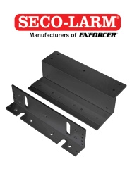 SECO-LARM SEC0890003 E941S1K2BZQ - Soporte En Z Negro Para Cerraduras Electromagneticas De La Serie De 1200 Lb
