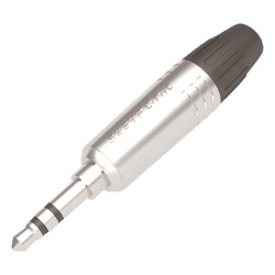 SEETRONIC M2TP3C Conector Delgado Estereo | 3.5 mm | Carcasa Cromada Perla | Contacto Niquelado | Cable OD 2-4 5 mm