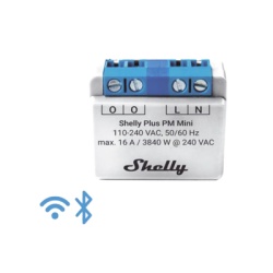 SHELLY SHELLYPLUSPMMINI El medidor de potencia mas pequeno inteligente con Wi-Fi medicion de consumo 1 canal 16A