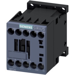 SIEMENS 3RT2016-1BB42 Contactor de Potencia SIRIUS 3RT2 / AC-3e/AC-3 9 A / 4 kW a 400 V / 3 Polos / 24 V DC / 1 NC Auxiliar / Bornes de Tornillo / Tamano S00 / IP20 / Montaje en Carril DIN 35 mm