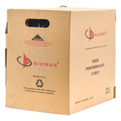 SIEMON 9C6R4-E3-RXA Bobina de Cable UTP Cat6 23 AWG de 4 Pares Alto Desempeno PVC (CMR) 305 Metros (1000 Pies) Reelex (Color: Azul) - Img 5