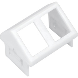 SIEMON CTE-MXA-02-02 Adaptador para Placa de Pared CT de Dos Salidas Angulado Color Blanco - Img 2