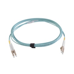 SIEMON FJ2-LCLC5V-10AQ Jumper de Fibra Optica Multimodo 50/125 XGLO OM4 LC-LC Duplex OFNR Color Aqua 10 Metros (32.81 Pies)