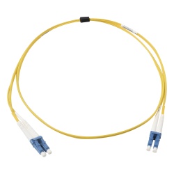SIEMON FJ2-LCULCUL-01 Jumper de Fibra Optica Monomodo (OS2) XGLO Riser LC/UPC-LC/UPC Duplex OFNR Color Amarillo 1 Metro (3.28 Pies)