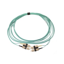 SIEMON FJ2-SCSC5L-05AQ Jumper de Fibra Optica Multimodo 50/125 OM3 XGLO SC-SC Duplex OFNR Color Aqua 5 Metros (16.40 Pies)