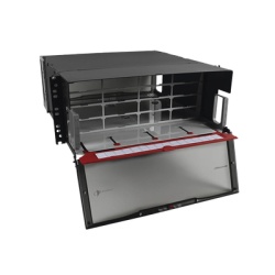 SIEMON LVE-4U-MD-P01A Distribuidor de Fibra Optica de Alta Densidad LigthVerse *Pro* Para Rack de 48.26 cm (19 Pulgadas) Acepta 16 Placas Plug and Play Hasta 384 Fibras 4 UR