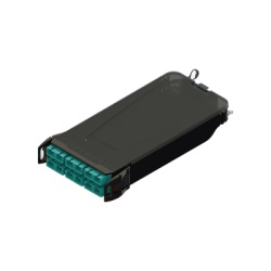 SIEMON LVS12-SCPVLAB1A Cassette para Empalme (Fusion) LightVerse Hasta 12 Fibras Conectores SC/UPC Shuttered para Fibra Multimodo OM4 900um 1 Metro (3.28 Pies)