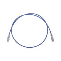 SIEMON MC6-03-0628 Patch Cord MC6 Modular Cat6 UTP CM/LS0H 0.91 Metros (3 Pies) Color Azul Diametro Reducido (28AWG)