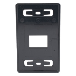 SIEMON MX-FP-S-02-01 Placa de Pared Modular MAX de 2 Salida Color Negro