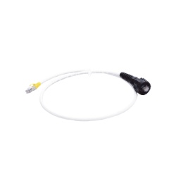 SIEMON XC6A-S10-B05 (XC6A-S10-B05) Patch Cord RJ45 Cat6A S/FTP T568A/B CM/LS0H1 Blanco Amarillo 3.05 Metros (10 Pies)