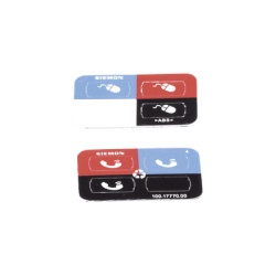 SIEMON Z-ICON-01B Icono Ultramax para Identificacion de Jacks Color Negro Bolsa con 100 Piezas