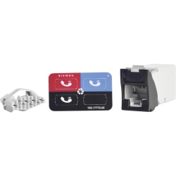 SIEMON Z6-01 Jack Z-Max UTP Categoria 6 Montaje Hibrido en Placa de Pared (Plano y Angulado) Color Negro - Img 2
