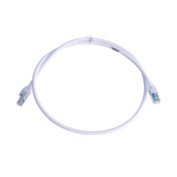 SIEMON ZM6A-S03-02B Patch Cord Z-MAX Cat6A S/FTP CM/LS0H 0.91 Metros (3 Pies) Color Blanco Version Bulk (Sin Empaque Individual)