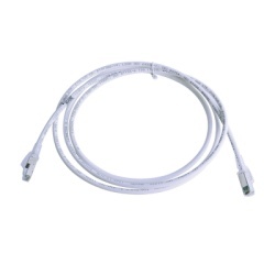 SIEMON ZM6A-S07-02B Patch Cord Z-MAX Cat6A S/FTP CM/LS0H 2.13 Metros (7 Pies) Color Blanco Version Bulk (Sin Empaque Individual)