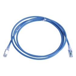 SIEMON ZM6A-S07-06B Patch Cord Z-MAX Cat6A S/FTP CM/LS0H 2.13 Metros (7 Pies) Color Azul Version Bulk (Sin Empaque Individual)