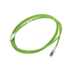 SIEMON ZM6A-S07-07B Patch Cord Z-MAX Cat6A S/FTP CM/LS0H 2.13 Metros (7 Pies) Color Verde Version Bulk (Sin Empaque Individual)