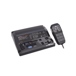 SIGNALPRO SP204 Sirena Vehicular de 200W de Potencia Con Controlador Unimando de 15 Botones Para Control de Tonos 12 Salidas Auxiliares y Microfono