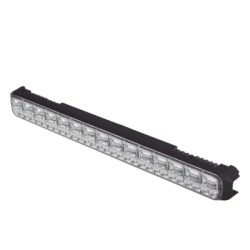 SIGNALPRO SP88RRBW Luz Auxiliar de 45 LED Top Rojo Tricolor Rojo/Azul/Blanco 11.42" Lente Transparente SAE
