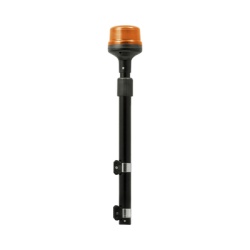 SIGNALPRO SPT16A Luz Telescopica para Motocicletas de 8 LED Ambar Lente Ambar SAE