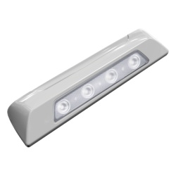 SIGNALPRO SPW12-W Luz Auxiliar de Escena de 4 LED Blanco Lente Transparente Bisel Blanco
