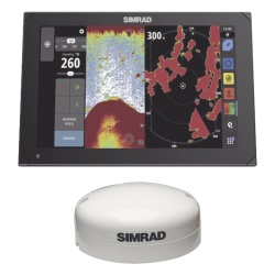 SIMRAD NSX-12GPS-KIT Kit de pantalla multifuncional NSX 3012 con antena de GPS externa y kit de instalacion por NMEA 2000.