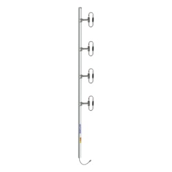 SINCLAIR SD314HF1P4SNMD02 Antena Base 4 Dipolos 370-460 MHz 8.5 dBd 90 MHz Ancho de Banda Tilt 2Â° 200 W N Macho