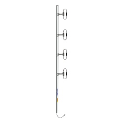 SINCLAIR SD314HF1P4SNMD02 Antena Base 4 Dipolos 370-460 MHz 8.5 dBd 90 MHz Ancho de Banda Tilt 2° 200 W N Macho