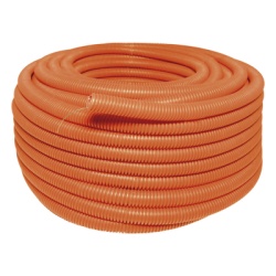 SURTEK SYS136853 Manguera Poliducto Corrugado 3/4" x 50 m Con Guia Polietileno Alta Densidad HDPE Resistente a Intemperie.