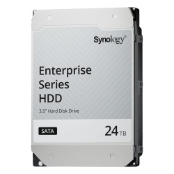 SYNOLOGY HAT532024T Disco Duro SATA de 3 5" Serie Plus / Capacidad 24TB / Interfaz SATA 6 GB/s / Tecnologia CMR / MTBF de 1 2 Millon de Horas / Carga de Trabajo de 180 TB/ano / Compatible con Synology