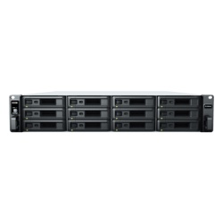 SYNOLOGY RX1222SAS Unidad de Expansion RX1222sas | 12 Bahias SAS/SATA 3.5" o 2.5" | Diseno Redundante | Fuentes de Alimentacion Dobles | Compatible con Unidades Synology.