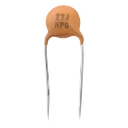 Syscom 0027P0050V Capacitor Disco de Ceramica de 27 pFd 50 V.
