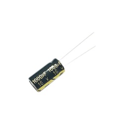 Syscom 1000M0016V Capacitor Electrolitico de Aluminio Radial de 1000 ÂµFd 16 Vcc 105 Â°C 10 x 15 mm.