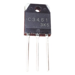 Syscom 2SC-3451 Transistor de Potencia en Silicio tipo NPN 500 Vc-b 15 A. 100 Watt TO-3PA .